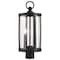Nuvo Broadstone - 2 Light Post Top - Matte Black with Clear Seeded Glass 60/8114 - alternate 4